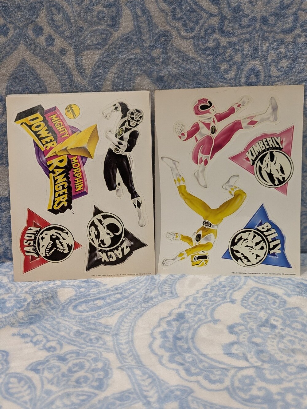 Glow in The Dark Sticker Set - Power Rangers